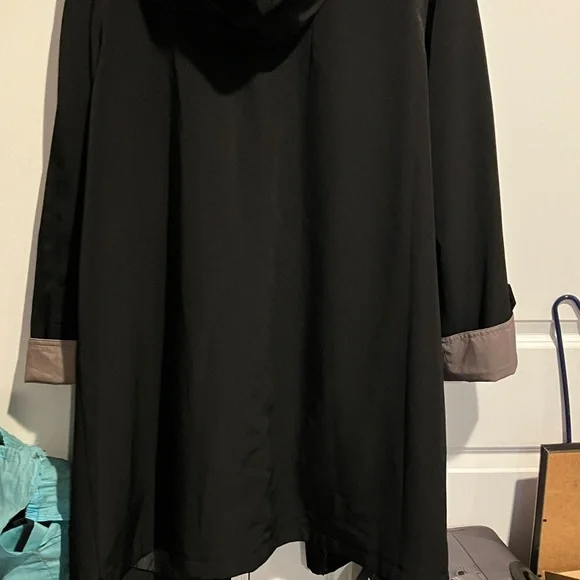 East 5th Black Coat with Tan Lining - Picture 6 of 7